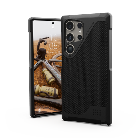 UAG Metropolis LT Magnet fodral för Samsung Galaxy S24 Ultra med magnetmodul - svart kevlar