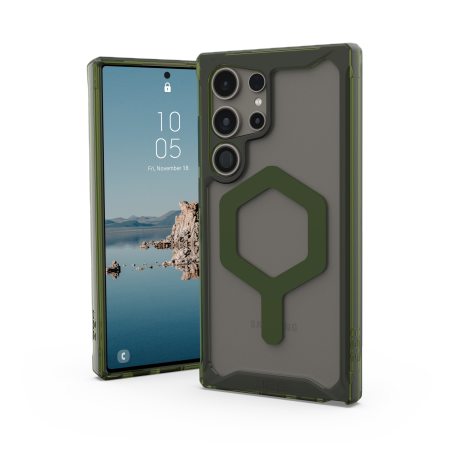 UAG Plyo Pro Magnet fodral för Samsung Galaxy S24 Ultra 5G med magnetmodul - transparent grön