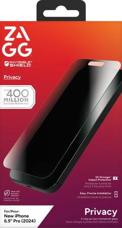 ZAGG InvisibleShield Glass Elite Privacy för iPhone 16 Pro Max