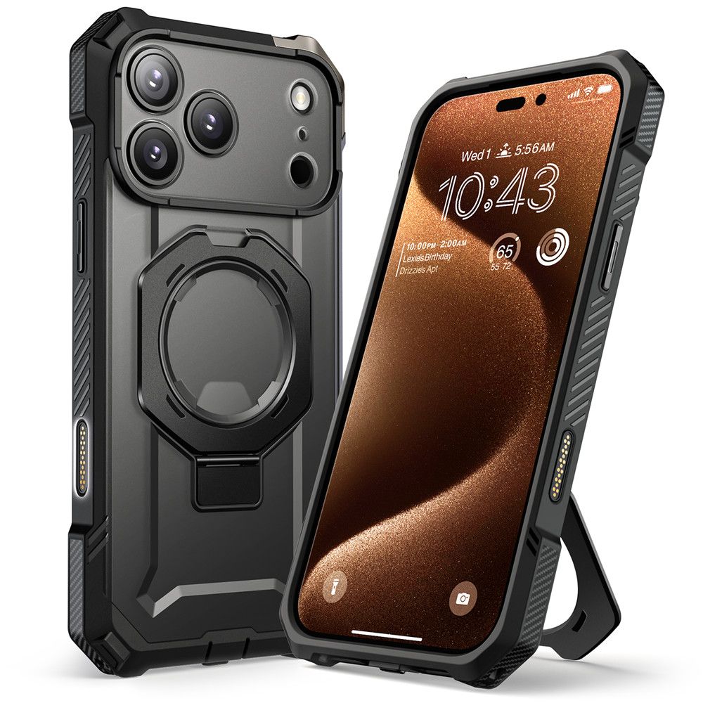 Supcase UB Grip Mag MagSafe-etui til iPhone 17 Pro Max - Sort