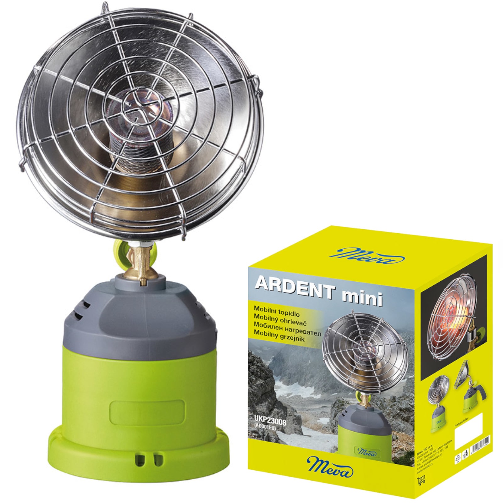 ARDENT MINI solvärmare för gaspatron 1kW