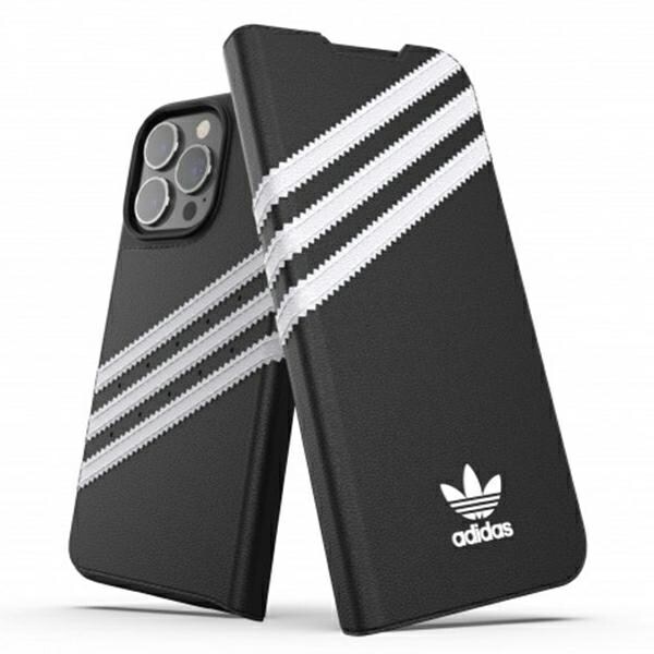 Adidas OR Booklet Case PU för iPhone 13 Pro / iPhone 13 - Svart och vitt