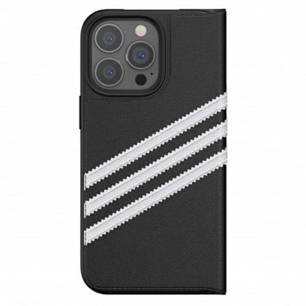 Adidas OR Booklet Case PU til iPhone 13 Pro / iPhone 13 - Sort og hvid