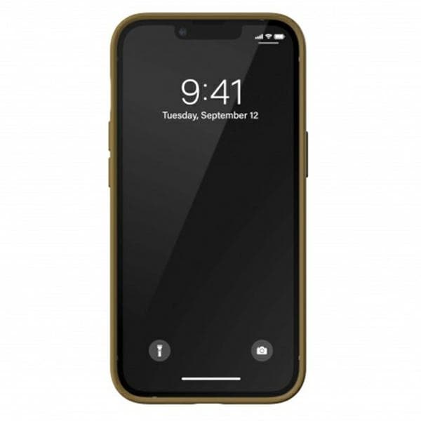 Adidas OR Formstøbt PU-etui til iPhone 13 Pro / iPhone 13 - Beige og guld