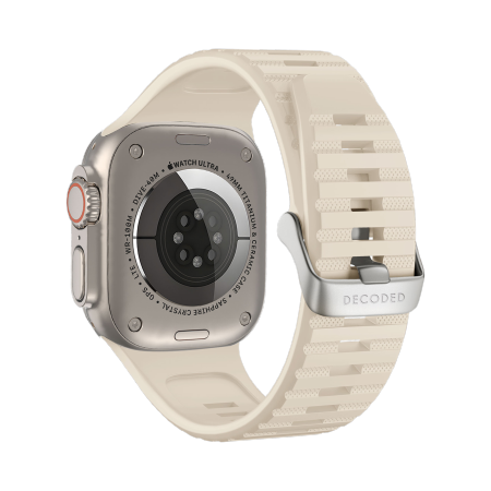 Decoded Ultra Traction Strap för Apple-klocka 42 / 44 / 45 / 49 mm - Vit