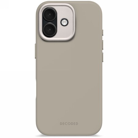 Decoded AntiMikrobiell Silikon Bakstycke MagSafe Fodral för iPhone 17 - Beige