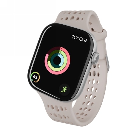 Decoded Silicone Ares O Band för Apple-klocka 40/41/42 mm - Beige