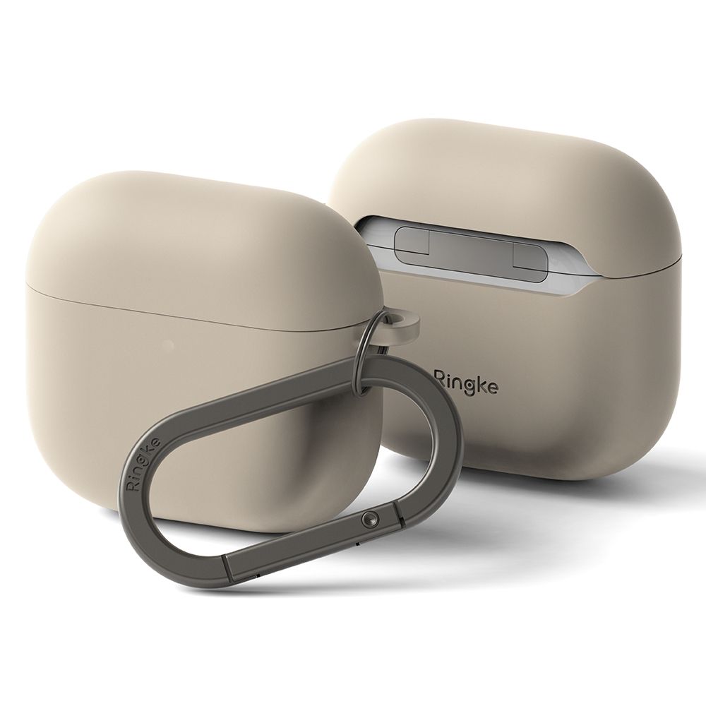 Ringke Silikonfodral för Apple AirPods 4 - Beige