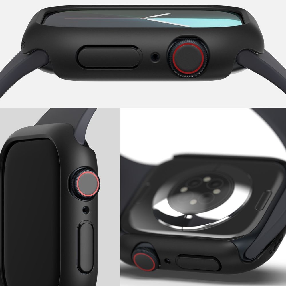 Ringke Slim 2-pack etui til Apple Watch 10 46mm - Klar og mat sort