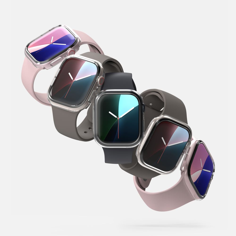 Ringke Slim 2-pack etui til Apple Watch 10 46mm - Klar og mat sort