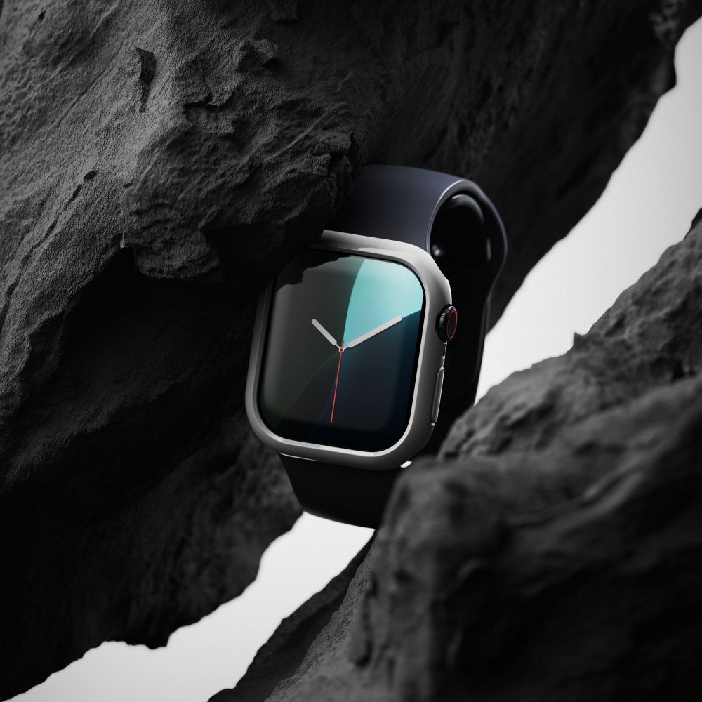 Ringke Slim 2-pack etui til Apple Watch 10 46mm - Klar og mat sort