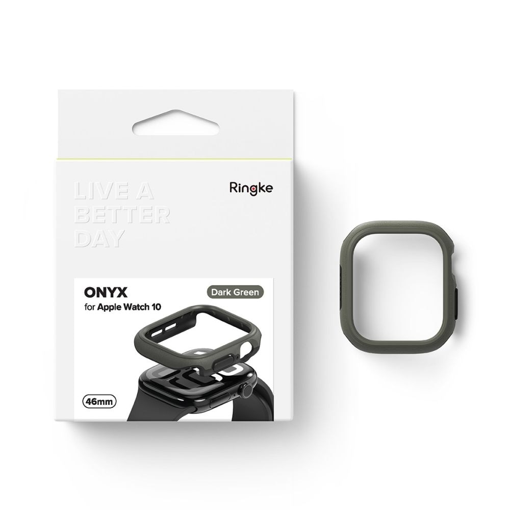 Ringke Onyx-kasse til Apple Watch 10 46mm - Grøn