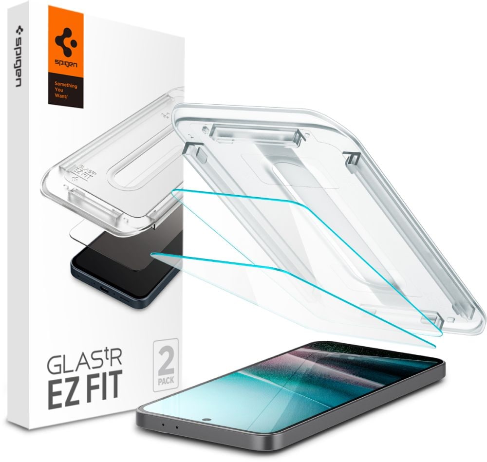 Spigen Glas.TR "Ez Fit" härdat glas 2-pack för Samsung Galaxy A36 5G - Transparent
