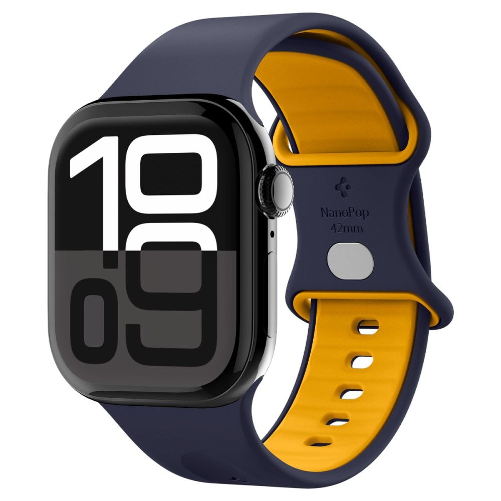 Spigen Nano Pop Armband till Apple Klocka 40/41/42 mm - Marinblå/Orange