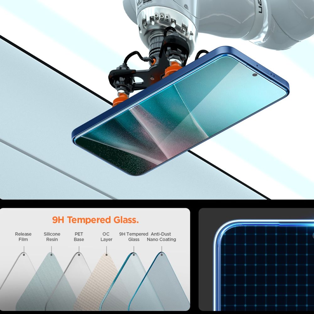 Spigen Glas.TR "Ez Fit" Pro karkaistu lasi Samsung Galaxy S25 Edge -puhelimelle