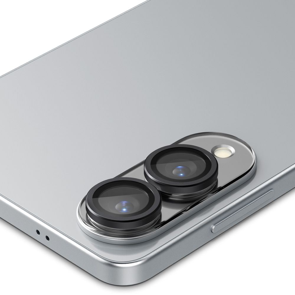 Spigen Optik Pro GLAS.TR "Ez Fit" 2-pak kameracover til Samsung Galaxy S25 Edge - Sort