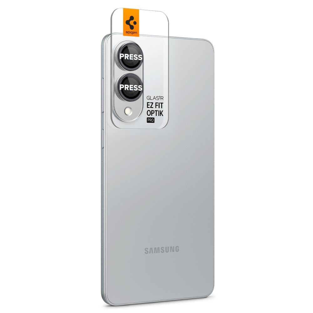 Spigen Optik Pro GLAS.TR "Ez Fit" 2-pak kameracover til Samsung Galaxy S25 Edge - Sort