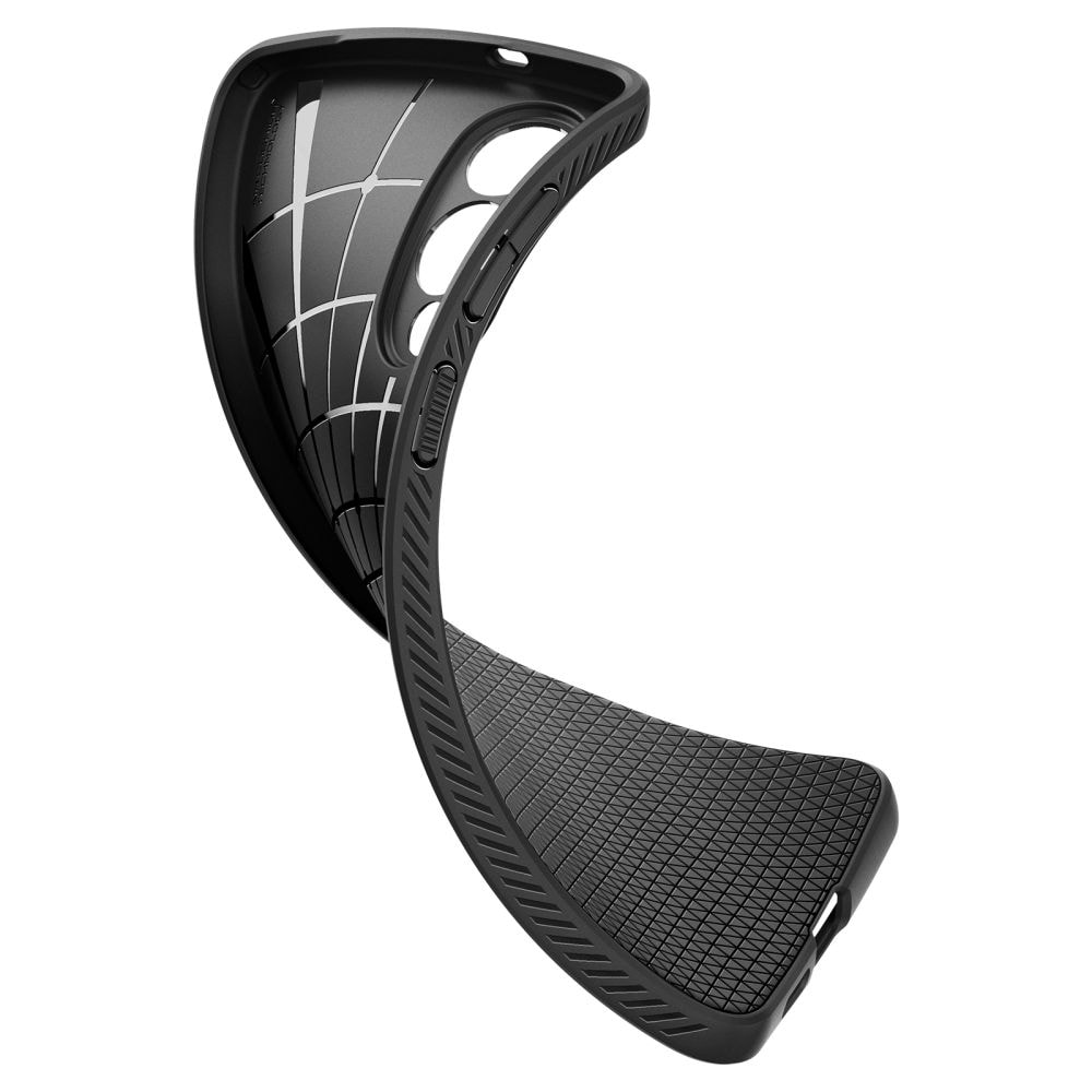Spigen Liquid Air-etui til Samsung Galaxy S25 Edge - Sort