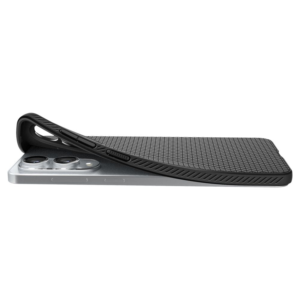 Spigen Liquid Air-etui til Samsung Galaxy S25 Edge - Sort