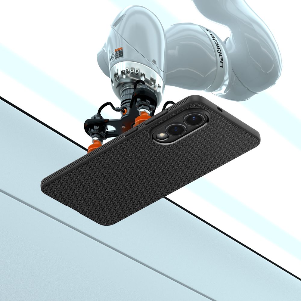 Spigen Liquid Air-etui til Samsung Galaxy S25 Edge - Sort