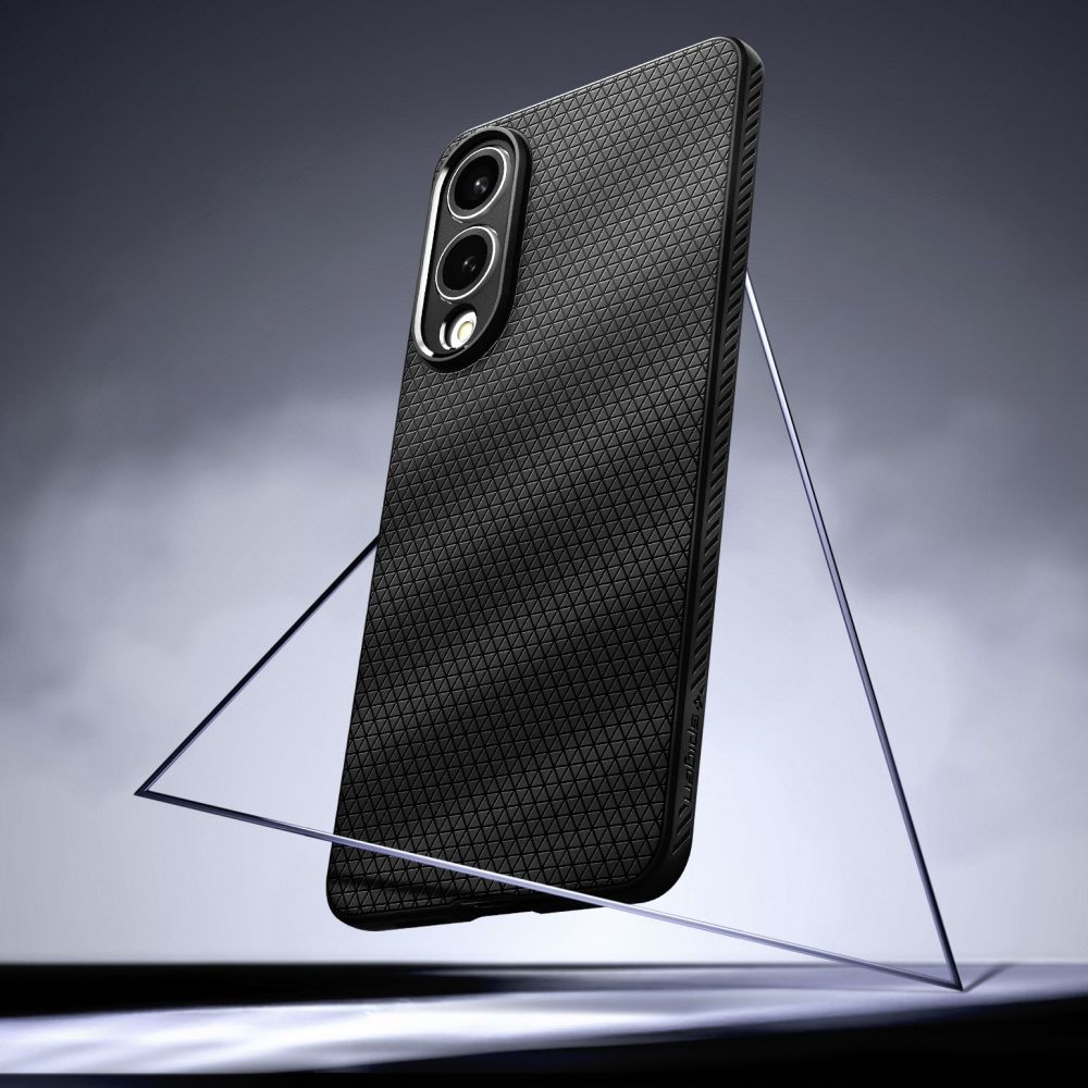 Spigen Liquid Air-etui til Samsung Galaxy S25 Edge - Sort