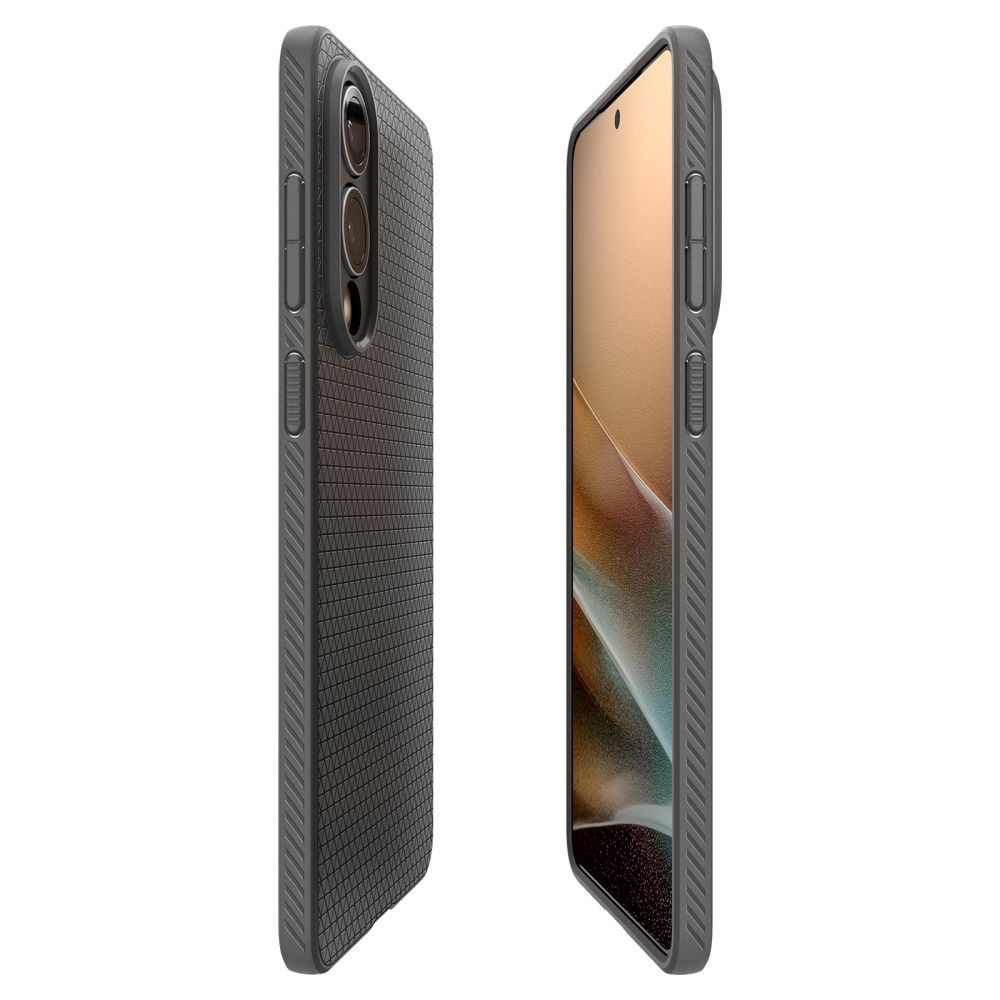 Spigen Liquid Air-etui til Samsung Galaxy S25 Edge - grå
