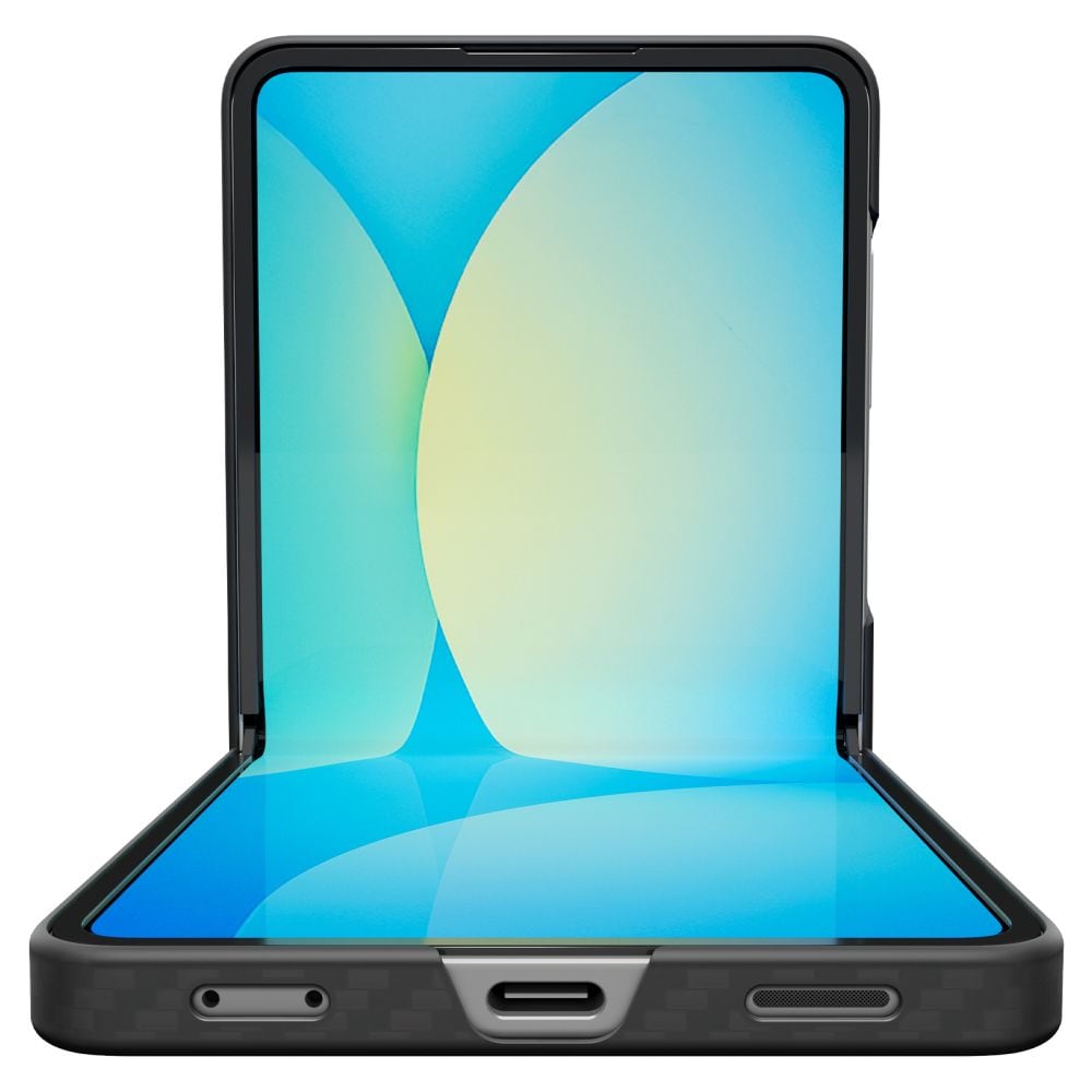 Spigen AirSkin Aramid-etui til Samsung Galaxy Z Flip 7 - Sort