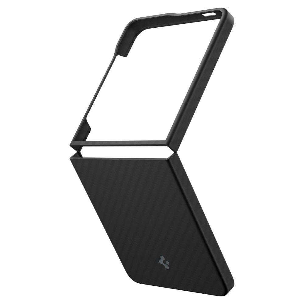 Spigen AirSkin Aramid-etui til Samsung Galaxy Z Flip 7 - Sort