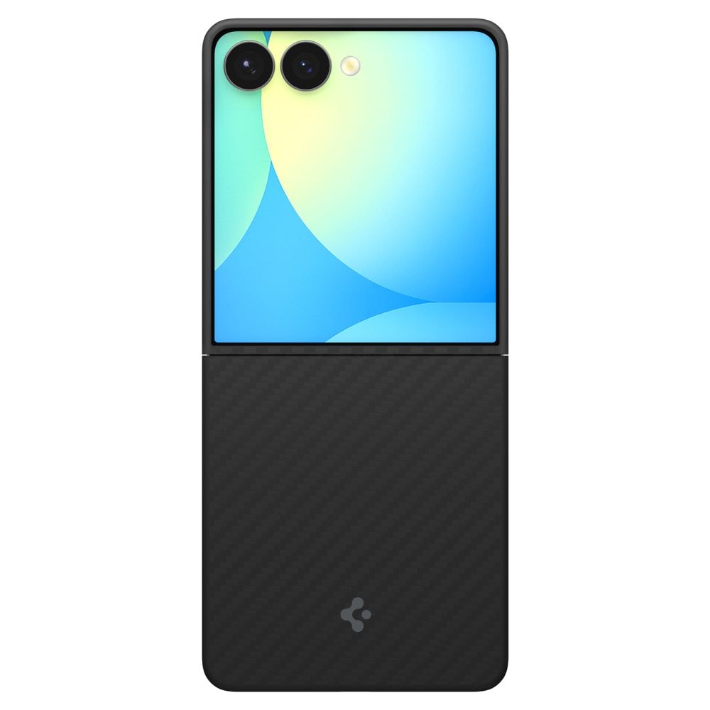 Spigen AirSkin Aramid-etui til Samsung Galaxy Z Flip 7 - Sort