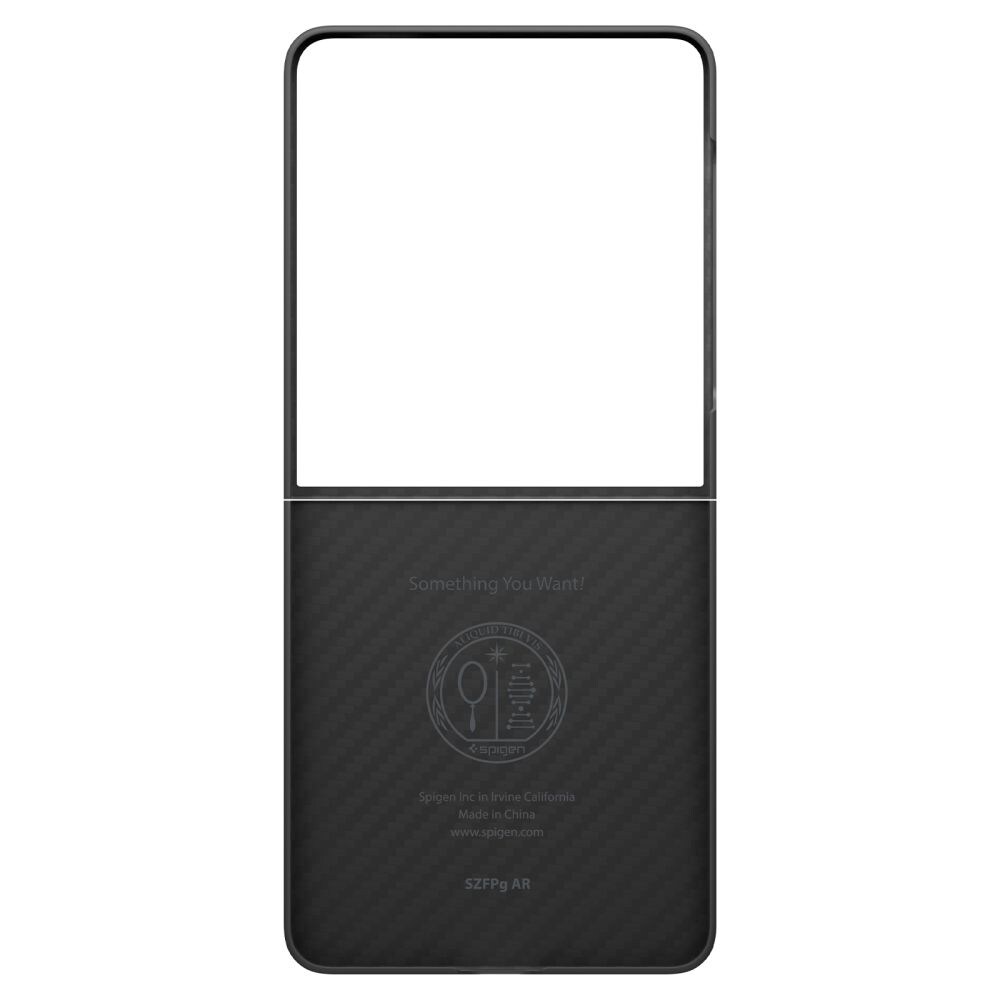 Spigen AirSkin Aramid-etui til Samsung Galaxy Z Flip 7 - Sort