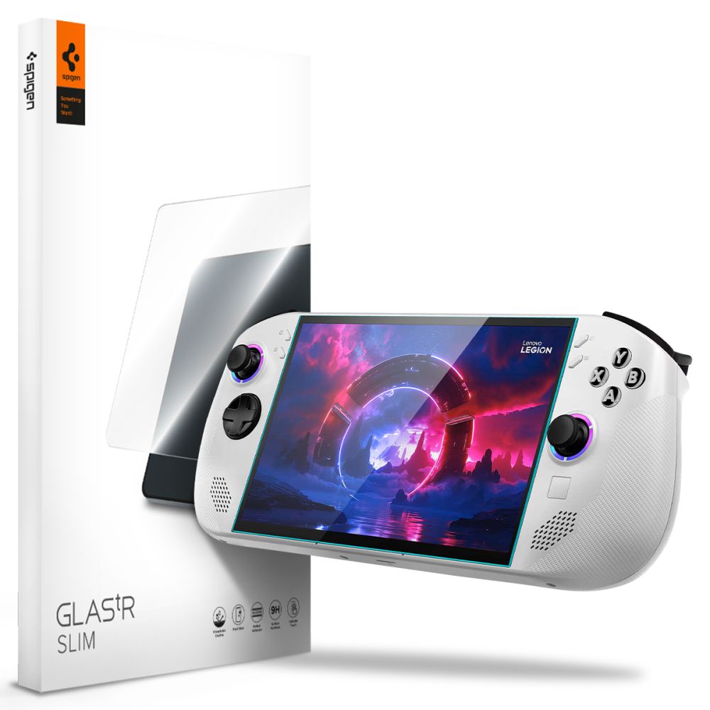 Spigen Glas.tR Slim 2-pack härdat glas för Lenovo Legion GO S - svart