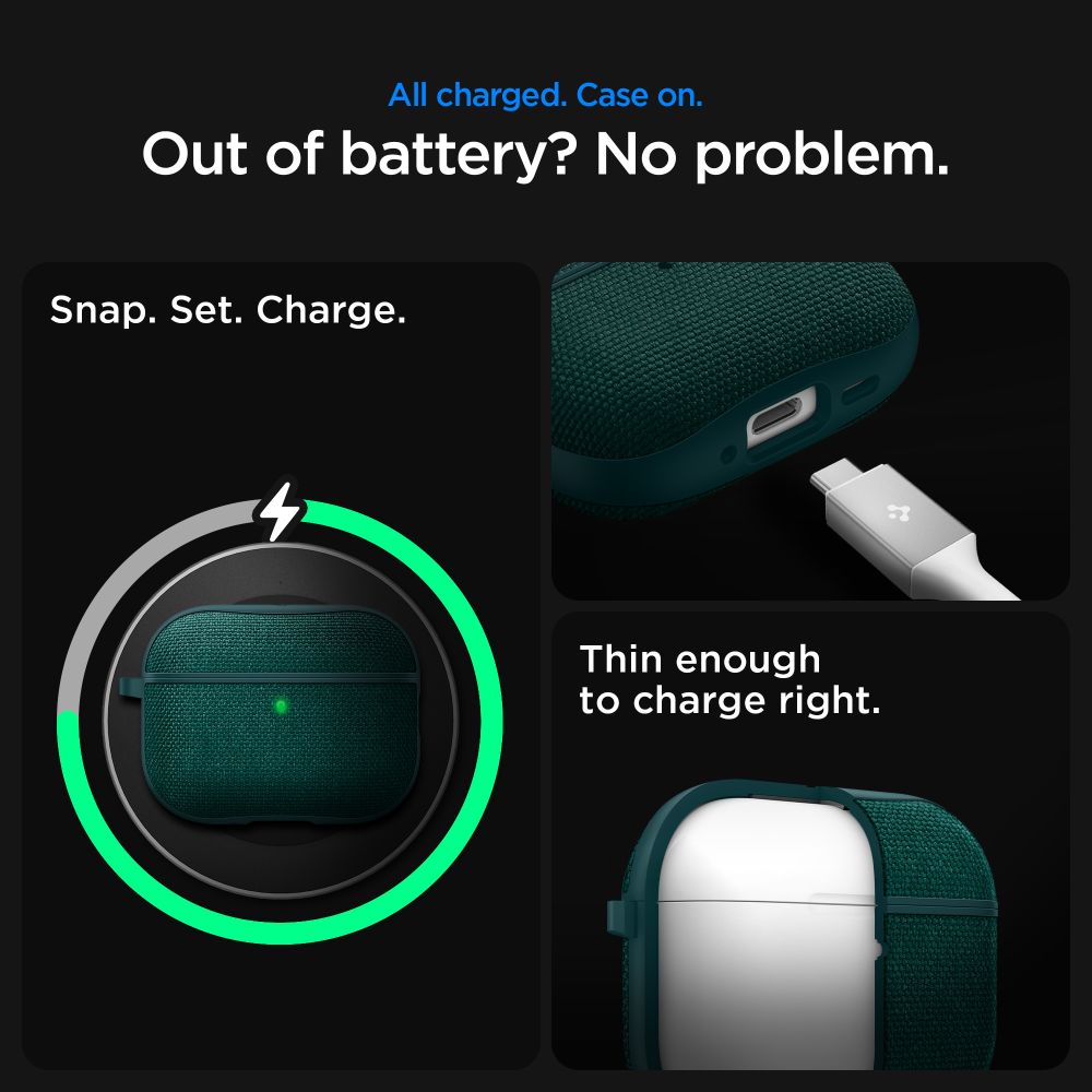 Spigen Urban Fit-etui til AirPods 3 - grøn