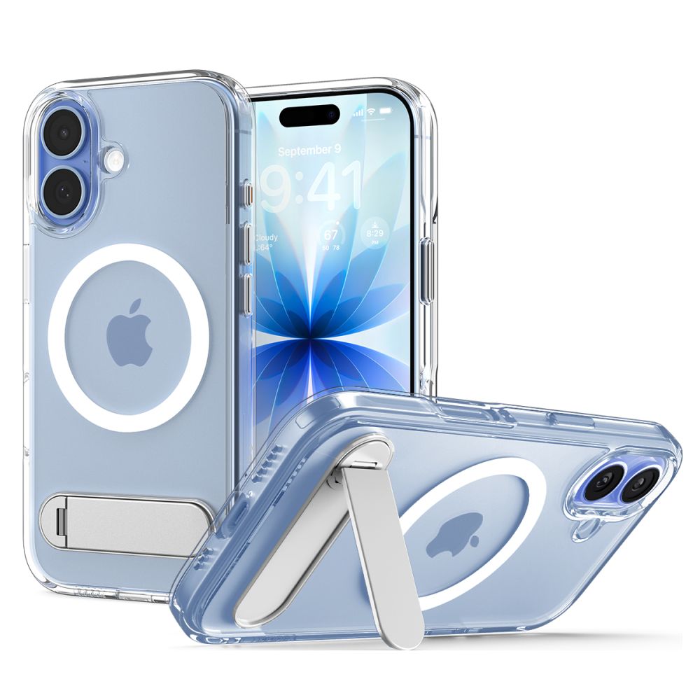 Spigen Ultra Hybrid "S" MagSafe-fodral för iPhone 17 - Klar och vit