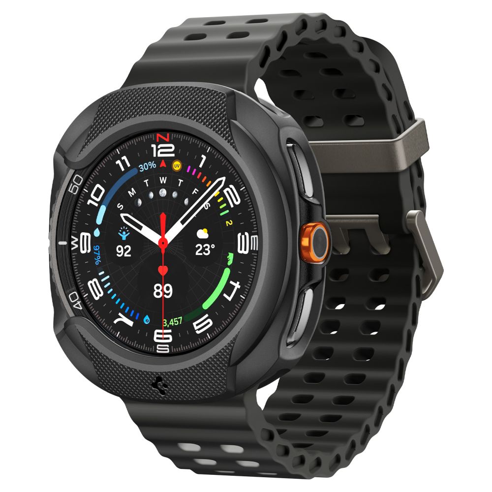 Spigen Liquid Air-etui til Samsung Galaxy Watch 8 Classic 46mm - Sort