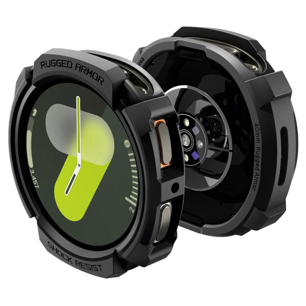 Spigen Robust panseretui til Samsung Galaxy Watch 8 40mm - mat sort