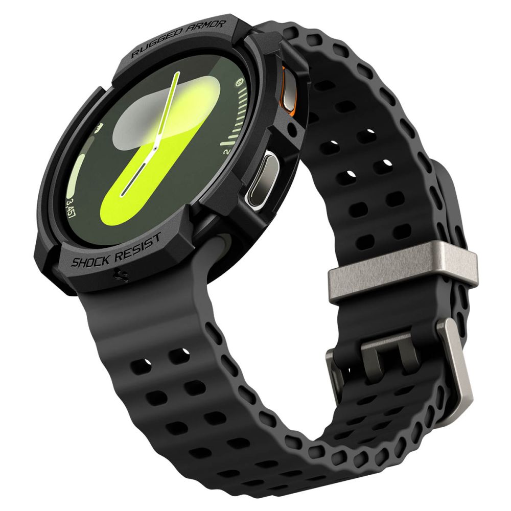Spigen Robust panseretui til Samsung Galaxy Watch 8 40mm - mat sort