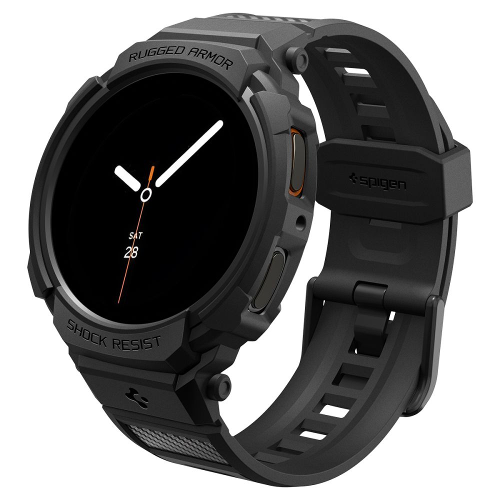 Spigen Rugged Armor Pro-rem för Samsung Galaxy Watch 8 40mm - Matt svart