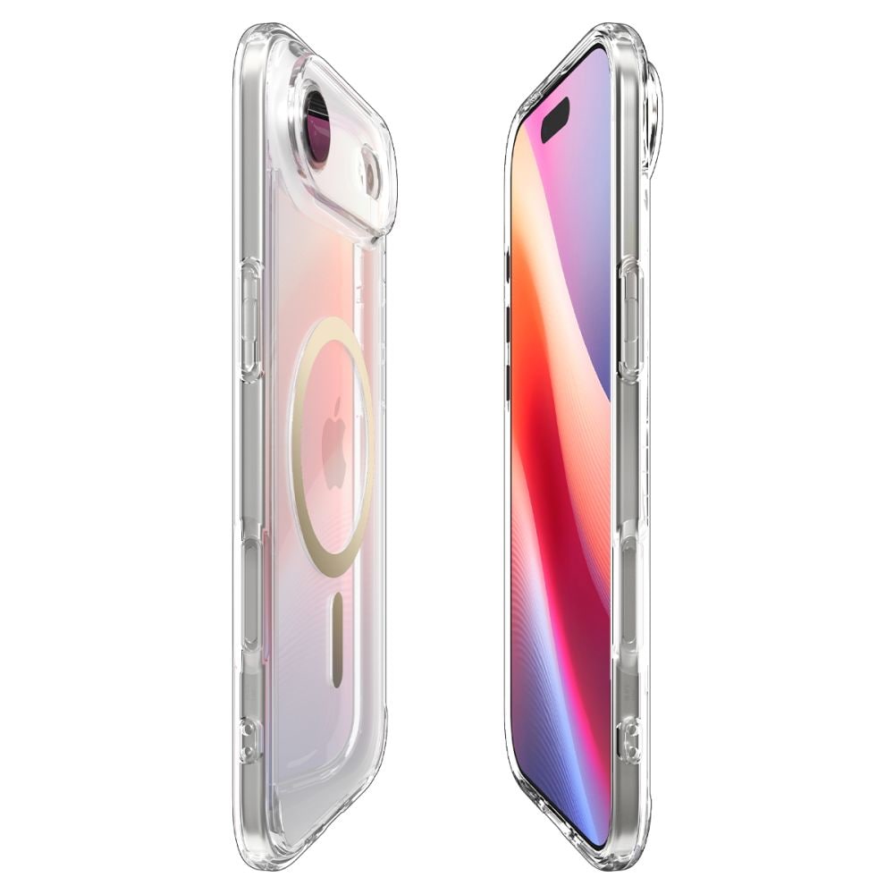 Spigen Ultra Hybrid MagSafe-etui til iPhone 17 Air - gennemsigtigt guld