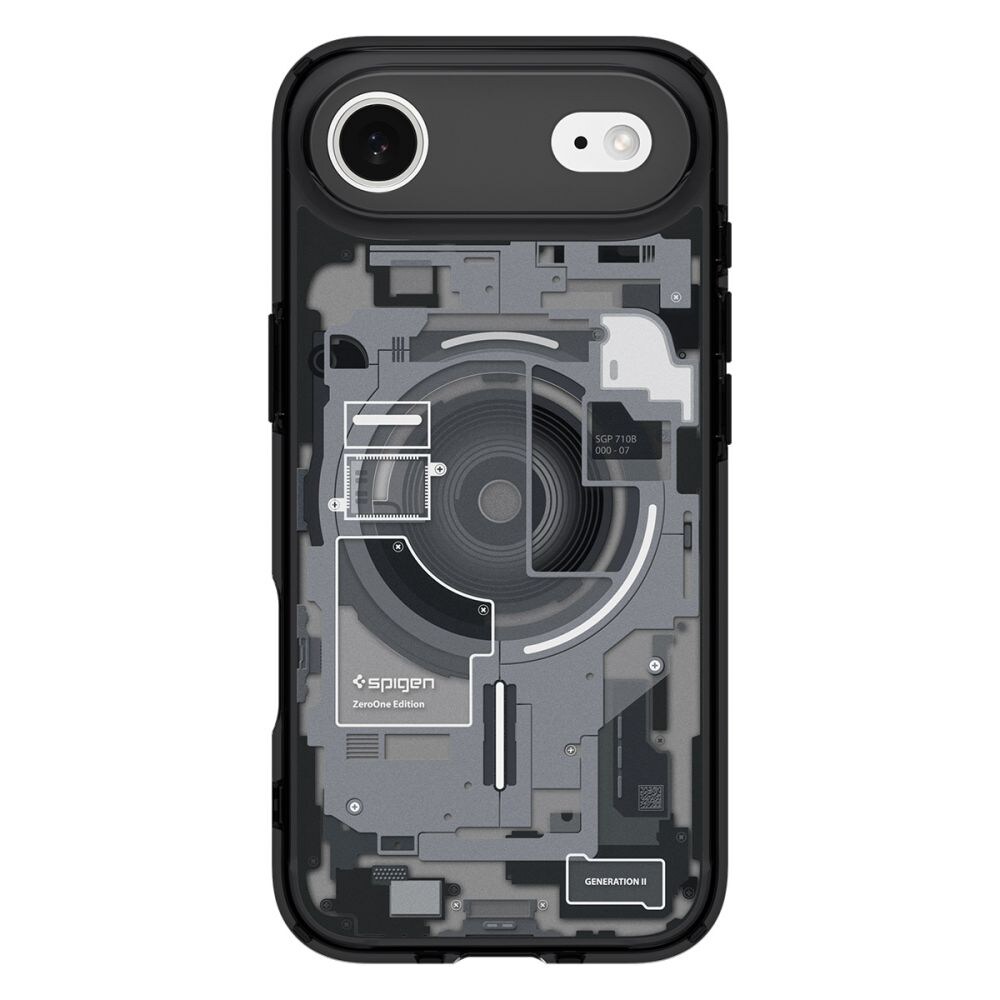 Spigen Ultra Hybrid MagSafe-etui til iPhone 17 Air Zero One - sort