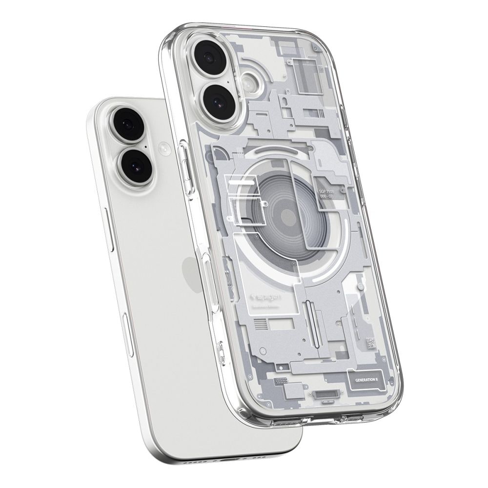 Spigen Ultra Hybrid MagSafe-etui til iPhone 17 Zero One - Hvid