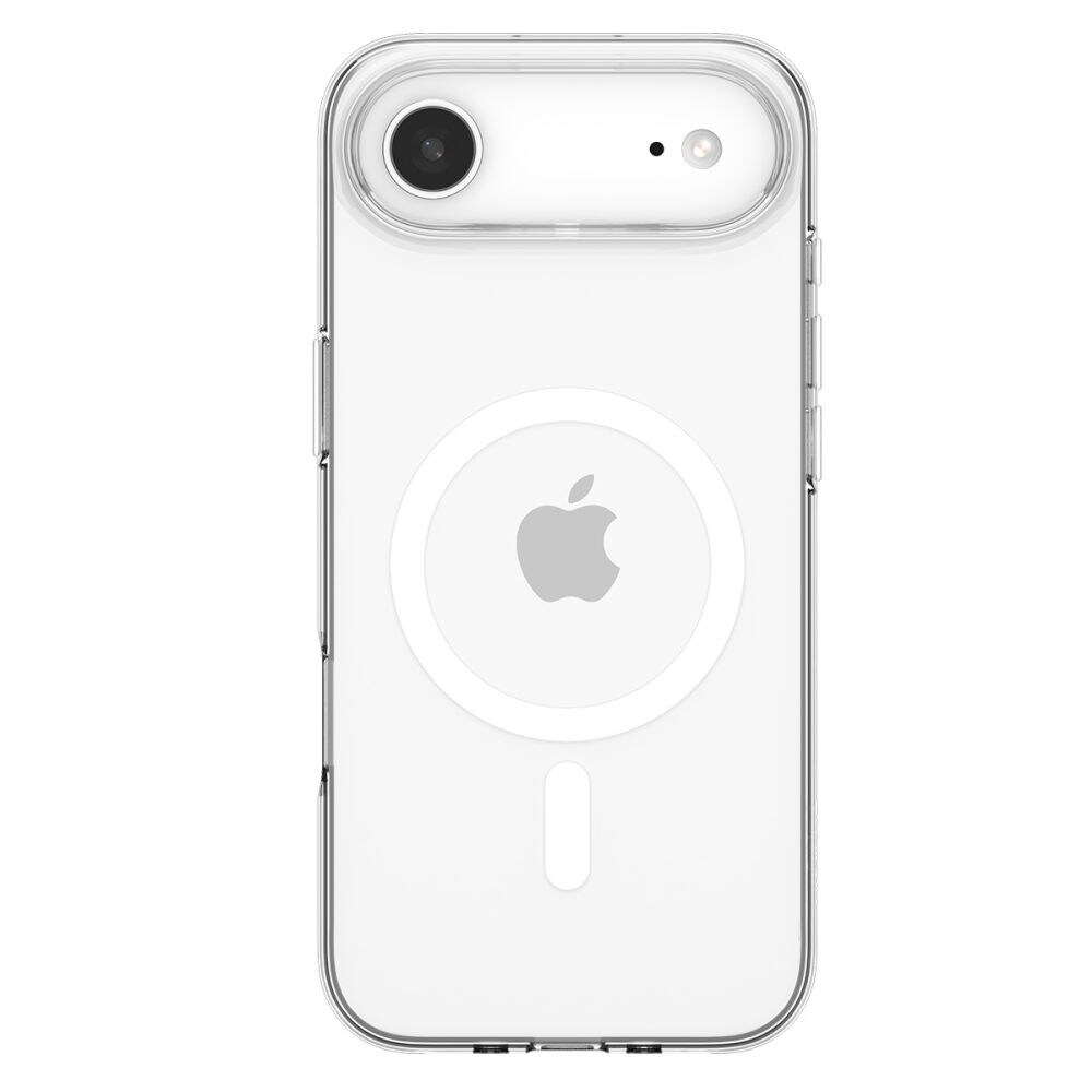 Spigen MagSafe-etui med flydende krystal til iPhone 17 Air - klar og hvid
