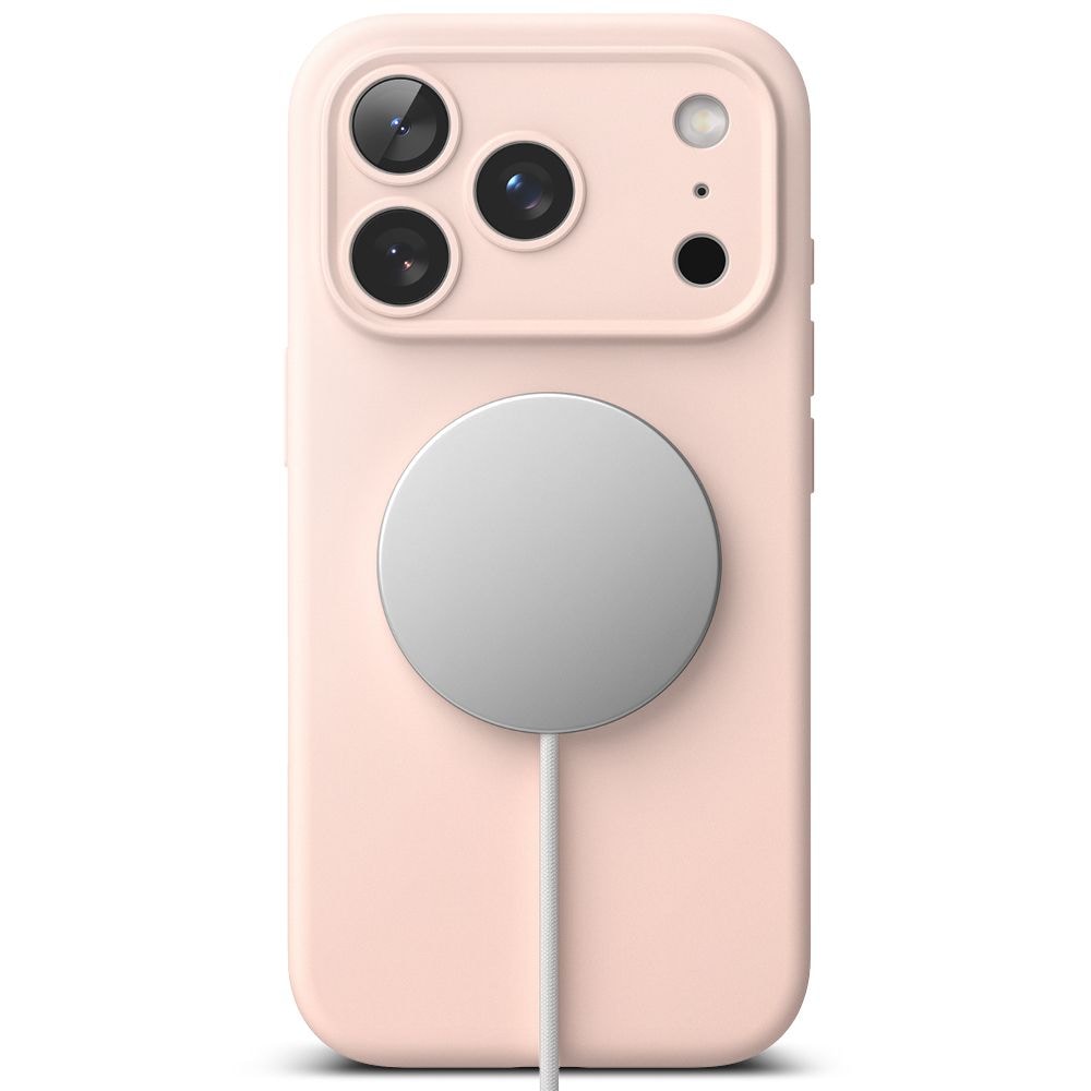 Ringke magnetisk MagSafe-etui i silikone til iPhone 17 Pro Max - Pink