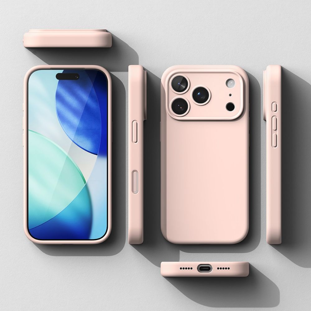Ringke magnetisk MagSafe-etui i silikone til iPhone 17 Pro Max - Pink
