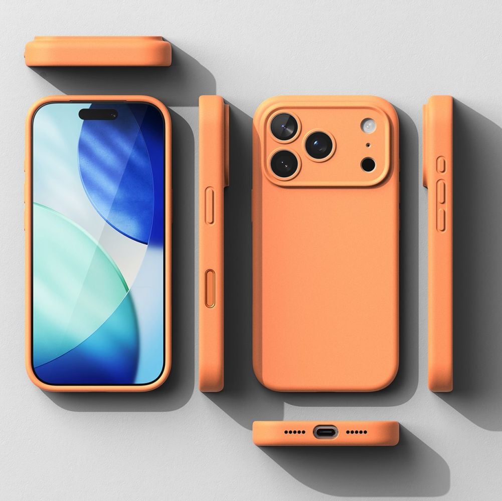 Ringke magnetisk MagSafe-etui i silikone til iPhone 17 Pro Max - Orange