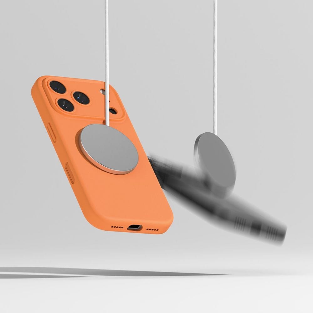 Ringke magnetisk MagSafe-etui i silikone til iPhone 17 Pro Max - Orange
