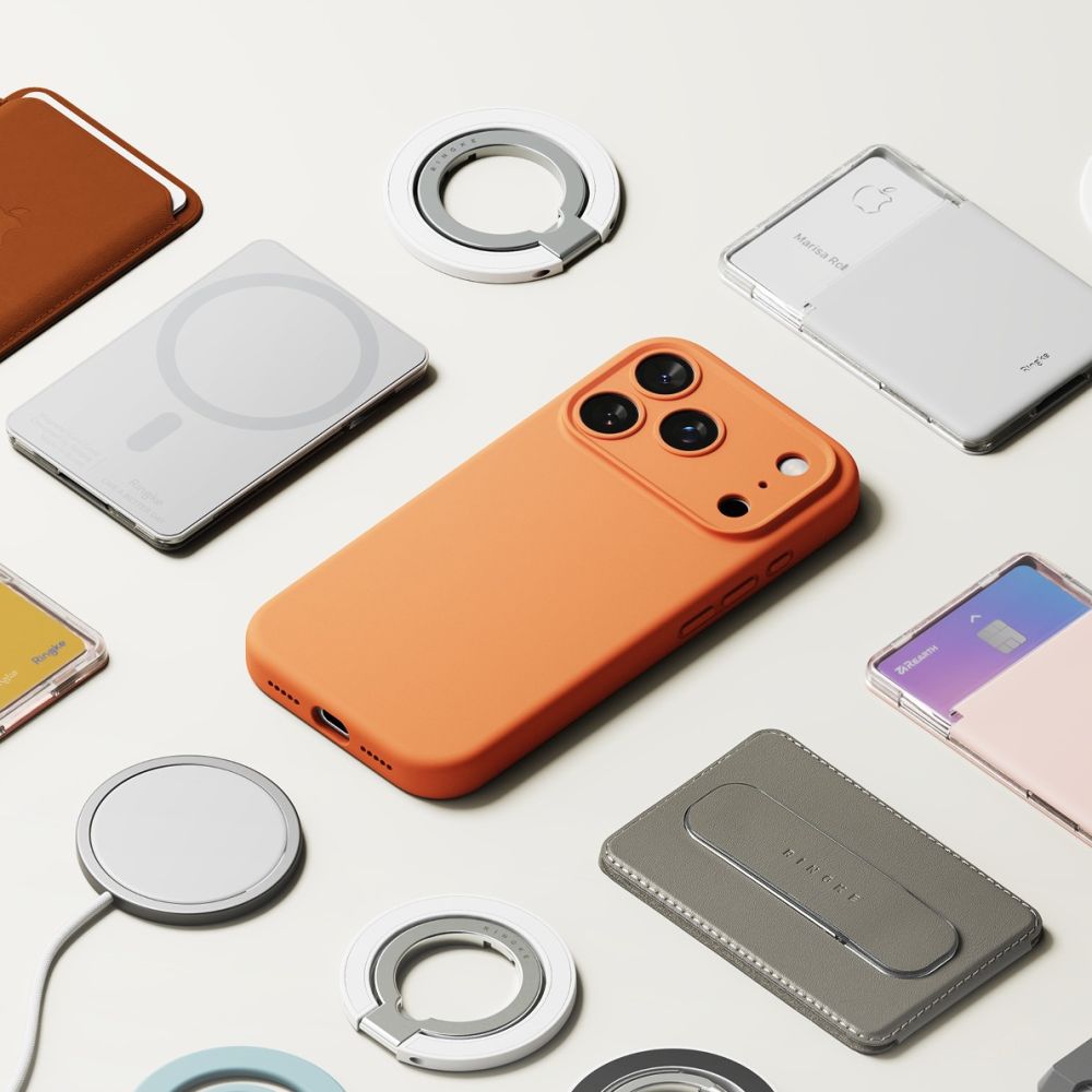 Ringke magnetisk MagSafe-etui i silikone til iPhone 17 Pro Max - Orange