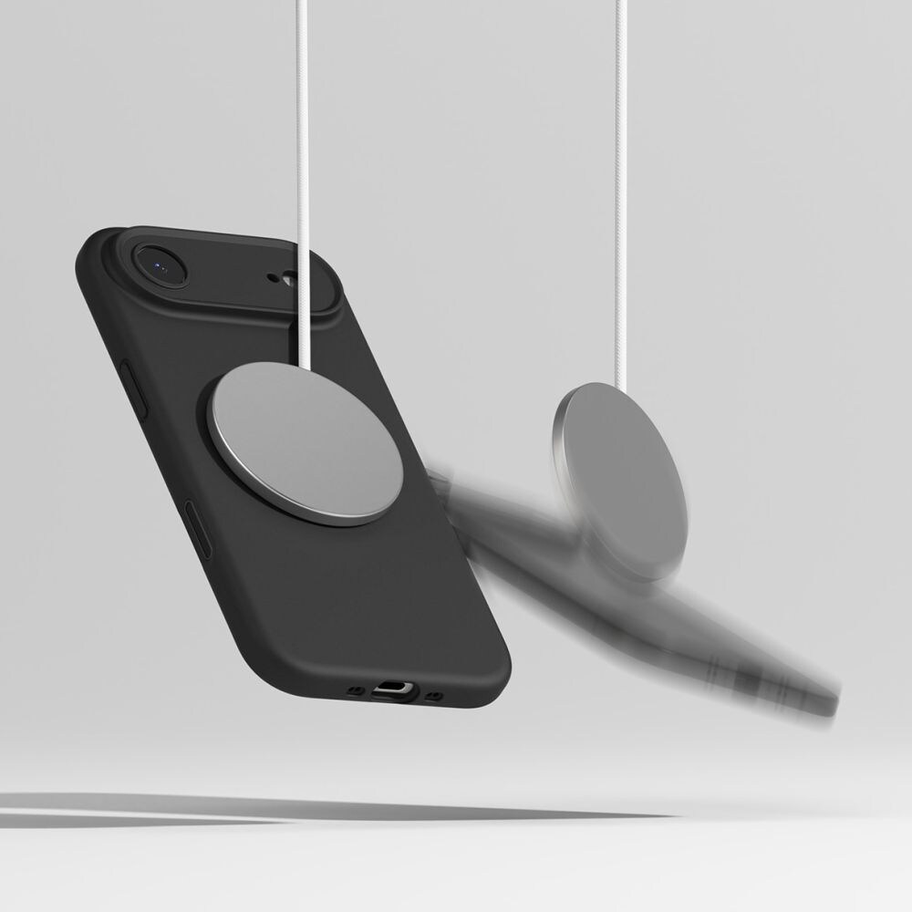 Ringke magnetisk MagSafe-etui i silikone til iPhone 17 Air - sort