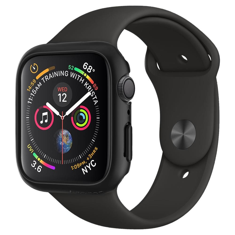 Spigen Tunt fodral för Apple Watch 4/5/6/SE (44mm) - Svart