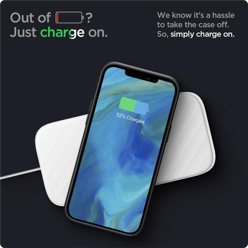 Spigen Liquid Air-etui til iPhone 12 / iPhone 12 Pro - mat sort