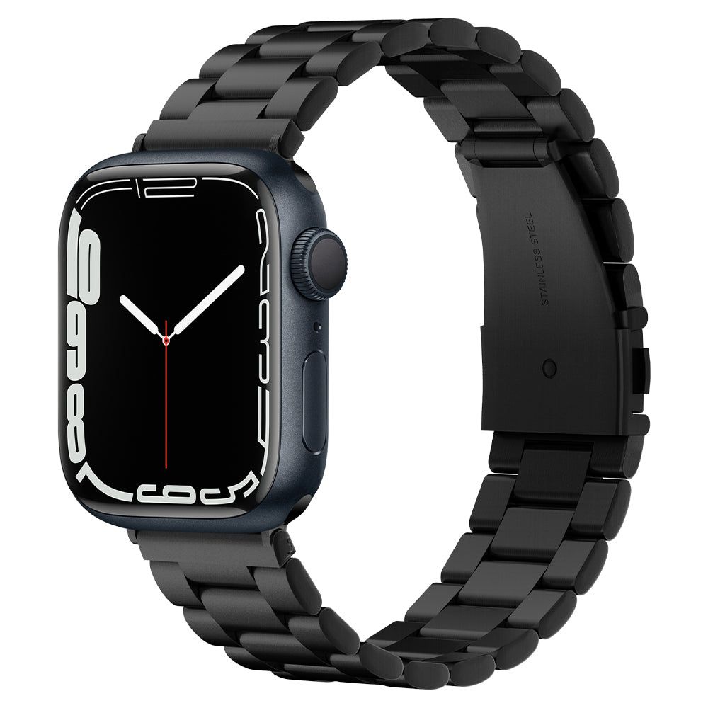Spigen Modern Fit Band för Apple Watch 4 / 5 / 6 / 7 / 8 / SE / Ultra (42/44/45/49 mm) - Svart